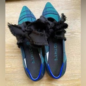 Rothy’s pine plaid Mary Janes